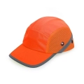 CZAPKOKASK OCHRONNY BUMPCAP Z SIATKĄ POMARAŃCZOWA HV