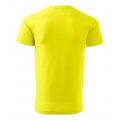 Koszulka męska cytrynowa melanż, T-shirt męski, MALFINI BASIC