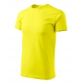 Koszulka męska cytrynowa melanż, T-shirt męski, MALFINI BASIC