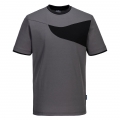 T-Shirt Portwest PW211 tkanina z blokiem UV, niemagnetyczna Szaro-Czarny