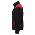 Super Polar Bluza Męska bez kaptura 340 Premium - Gruba i Wzmacniana - Kolor Czarny-Czerwony