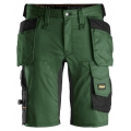 Spodnie Krótkie Stretch AllroundWork 6141 Snickers Zielone