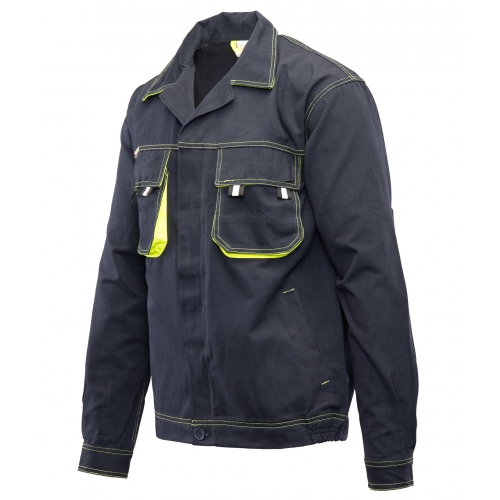 Bluza robocza bawełniana BRIXTON SPARK Granat/Zółty