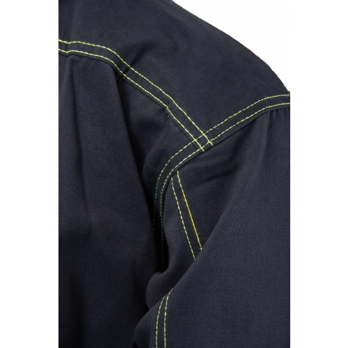 Bluza robocza bawełniana BRIXTON SPARK Granat/Zółty