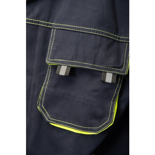 Bluza robocza bawełniana BRIXTON SPARK Granat/Zółty