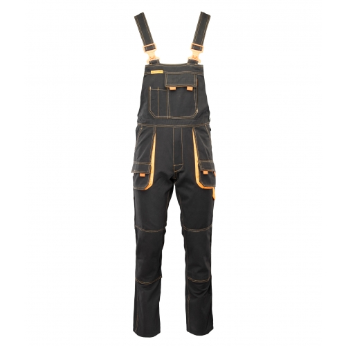 BRIXTON SPARK - SPODNIE OGRODNICZKI ROBOCZE - 100 % BAWEŁNA CIEMNA STAL