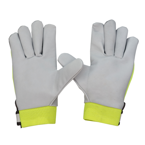 Rękawice robocze wzmacniane skórę Owczą ASSEMBLY FLUO GALMAG