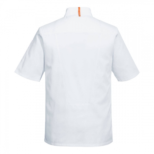 C739 - Asymetryczna bluza szefa kuchni MeshAir Pro biała