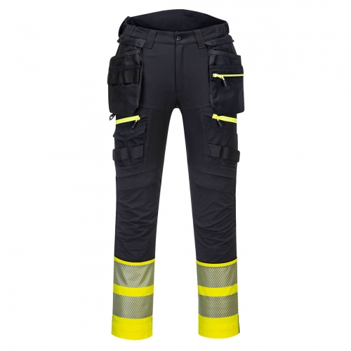 Portwest DX445 Spodnie ostrzegawcze klasy 1 DX4 z kieszeniami kaburowymi