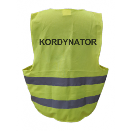 Kamizelka odblaskowa z napisem KOORDYNATOR