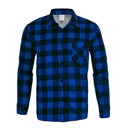 KOSZULA FLANELOWA NIEBIESKA