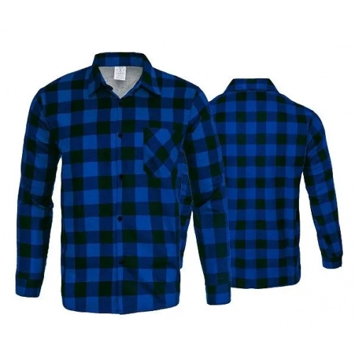 KOSZULA FLANELOWA NIEBIESKA