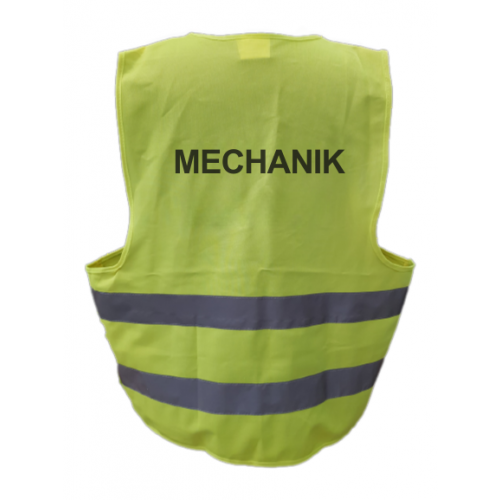 Kamizelka odblaskowa z napisem MECHANIK