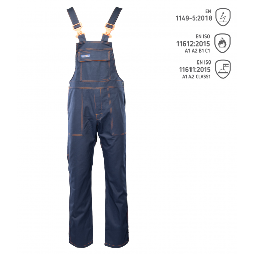 Ogrodniczki Spawalnicze Trudnopalne PROFFLAM ANTYSTATIC