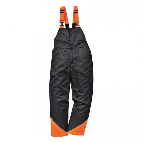 Spodnie ogrodniczki dla pilarza antyprzecięciowe Portwest CH12 Oak