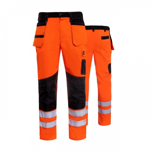 SPODNIE ROBOCZE DO PASA PROMONTER 260 POMARAŃCZOWE HVP