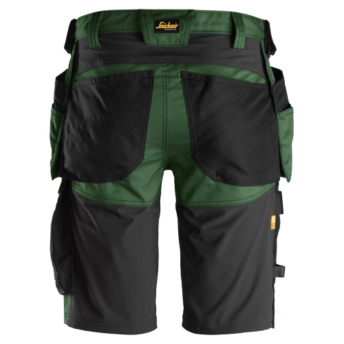 Spodnie Krótkie Stretch AllroundWork 6141 Snickers Zielone