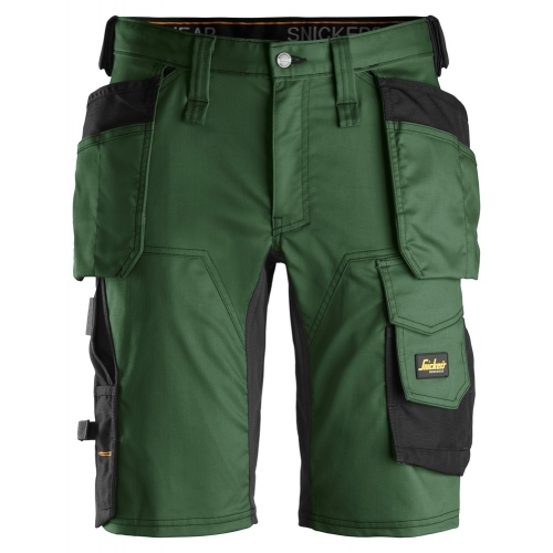 Spodnie Krótkie Stretch AllroundWork 6141 Snickers Zielone