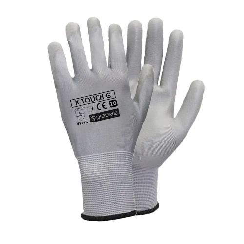 RĘKAWICE ROBOCZE POWLEKANE PU X-TOUCH GREY