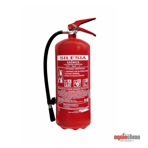 GAŚNICA PROSZKOWA 6 KG GP-6x ABC SILESIA