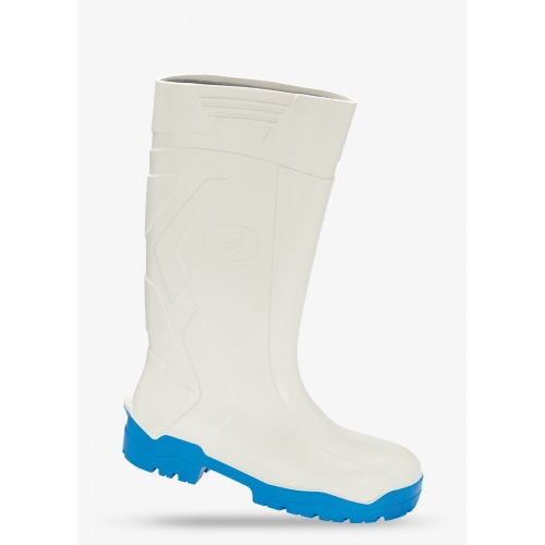 BUTY CAŁOTWORZYWOWE BEZPIECZNE Z POLIURETANU Z METALOWYM PODNOSKIEM PPO 1044 - S4, CI, SRC