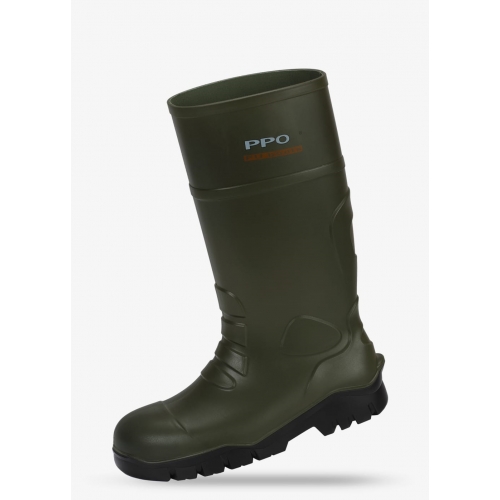 BUTY CAŁOTWORZYWOWE BEZPIECZNE Z METALOWYM PODNOSKIEM I WKŁADKĄ ANTYPRZEBICIOWĄ PPO 2052 - S5, CI, SRC