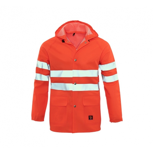 PROBALTIC KURTKA PRZECIWDESZCZOWA FLUO YELLOW/ORANGE